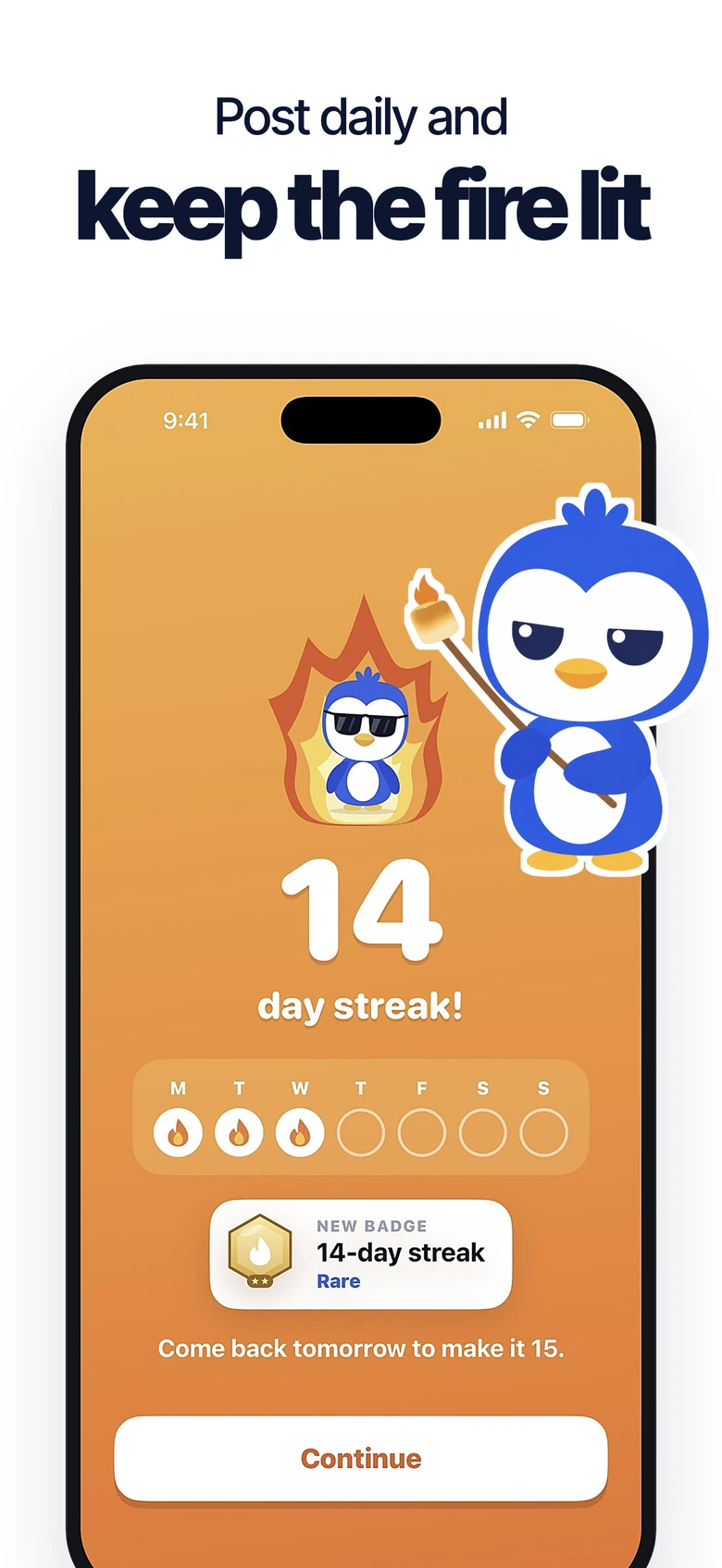 Post daily and keep the fire lit