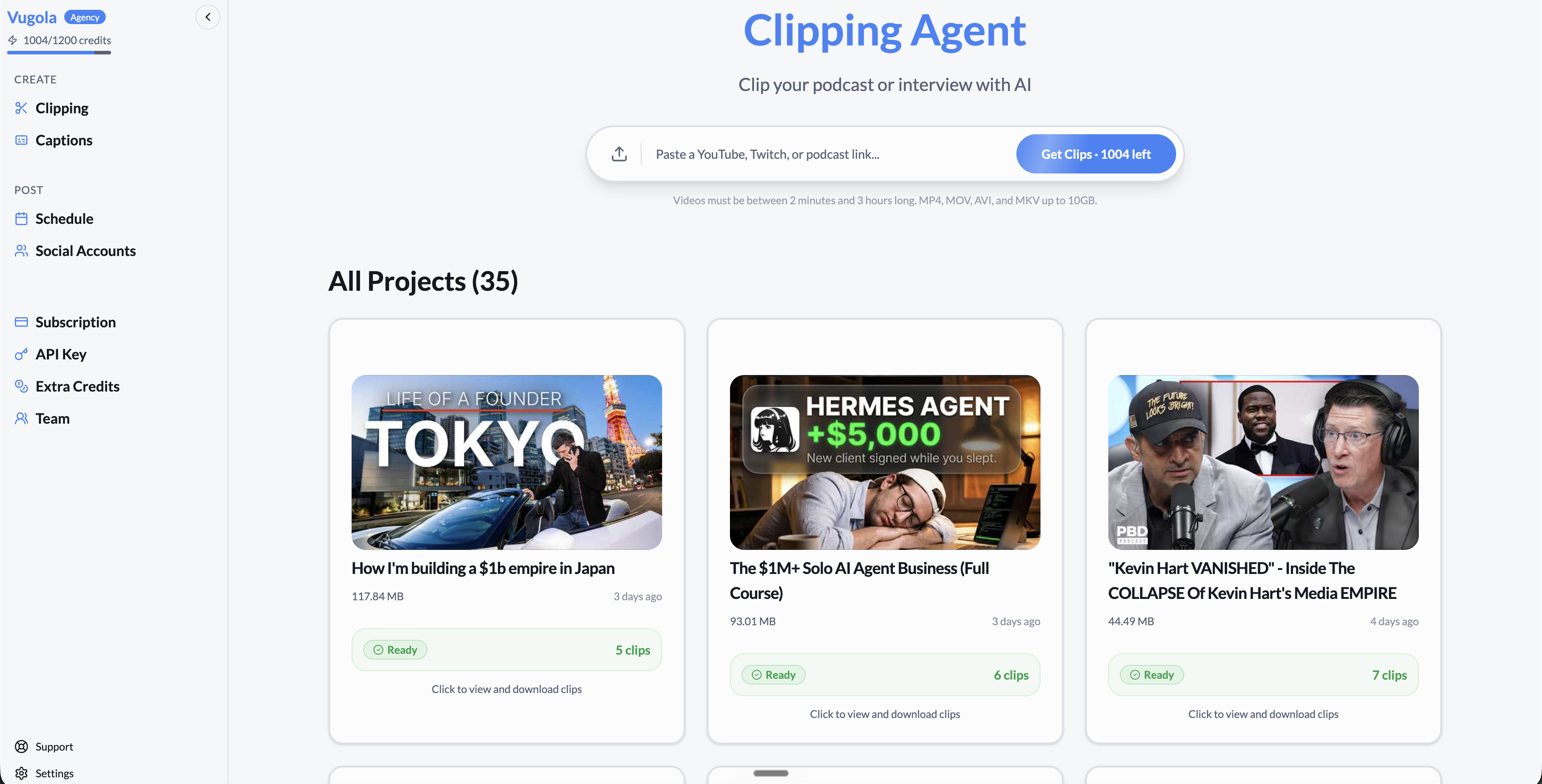 Clipping Agent